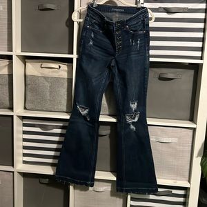 Maurice’s flare distressed jeans. Size 6 regular